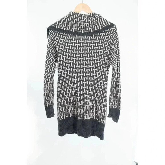 Anthropologie Left on Houston Long full zip cardigan  Gray & Cream| Small - Picture 5 of 6